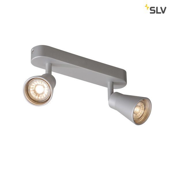 SLV 1000891 AVO wandlamp Double 2xGU10 max. 50W zilver