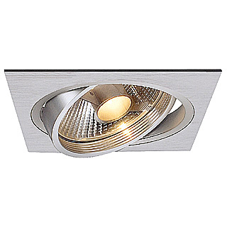 SLV 111381 New Tria I ES111 GU10 ES111 75W plafond inbouwarmatuur alu geborsteld