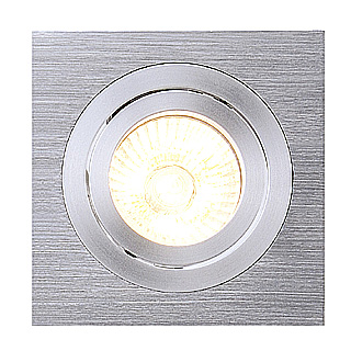 SLV 111361 New Tria I GU10 ES50 50W plafond inbouwarmatuur alu geborsteld