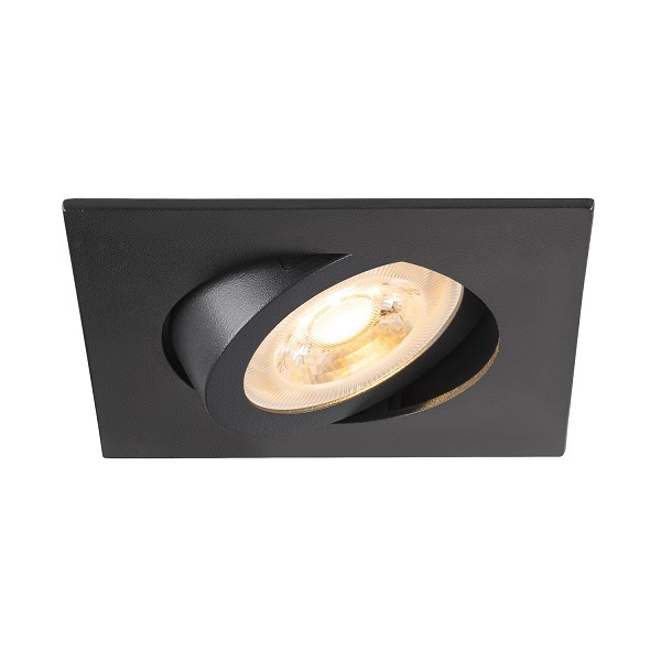 SLV 1007372 New Tria 68 DL inbouwspot vierkant kantelbaar GU10 10W wit