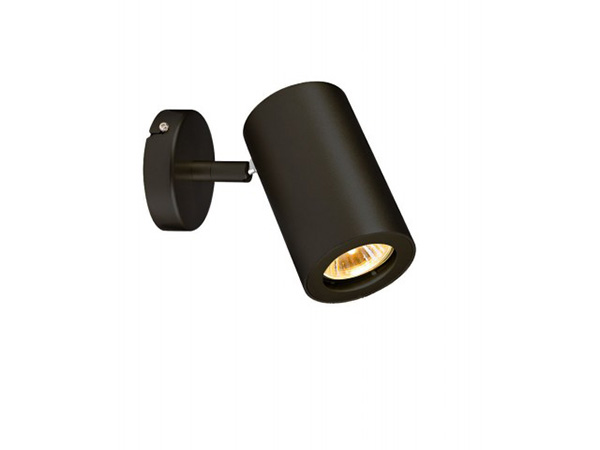 SLV 152010 Enola B spot Single wand/plafondarmatuur GU10 zwart