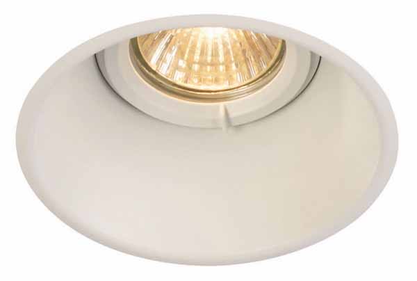 SLV 113161 Horn DL Single GU10 ES50 25W plafond inbouwarmatuur mat wit