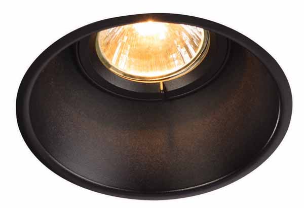 SLV 113140 Horn-T GU10 plafond inbouwarmatuur zwart mat