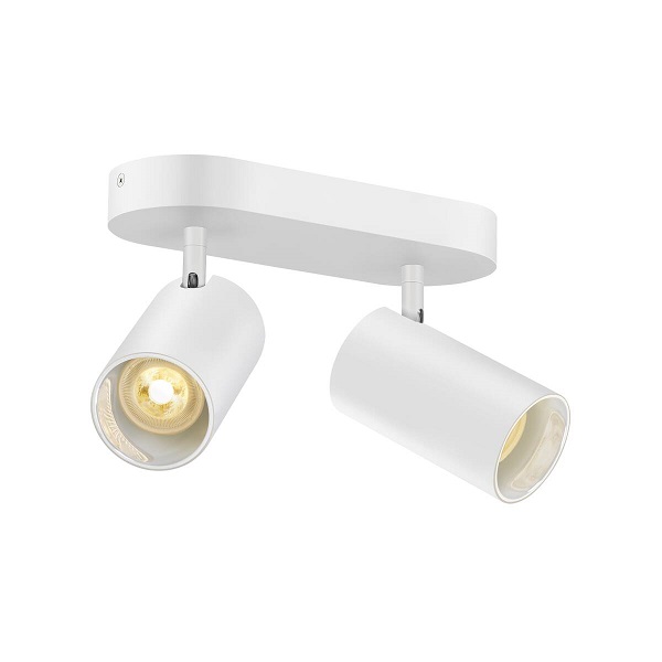 SLV 1006426 Asto Tube wand- en plafond opbouwarmatuur 2xGU10 10W wit