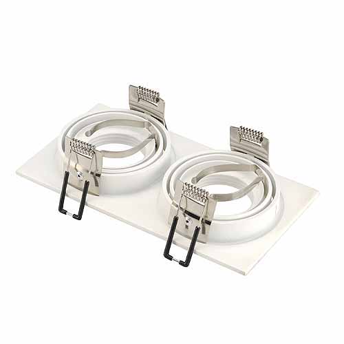 SLV 113512 New Tria II GU10 2x50W plafond inbouwarmatuur wit mat