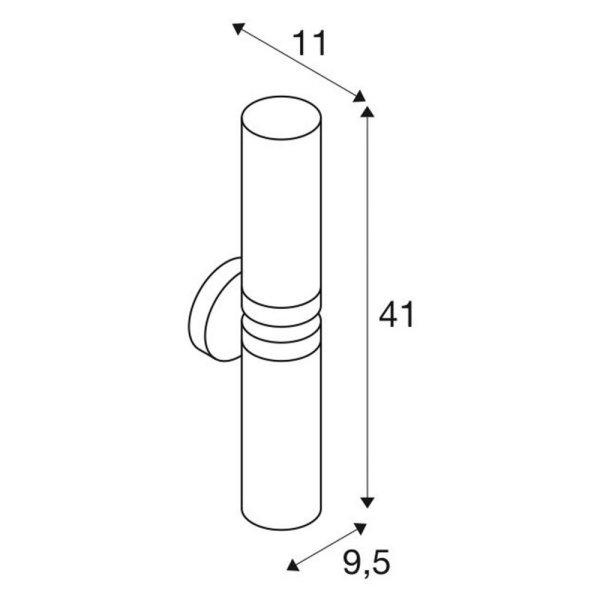 SLV 1002229 WL106 WL wand opbouwarmatuur E14 2x40W IP44 chroom