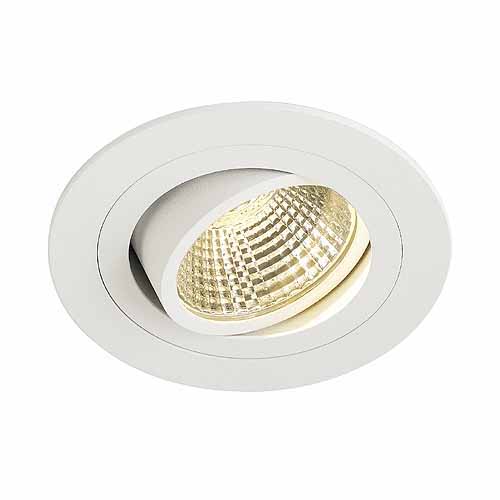 SLV 113901 New Tria DL set round LED 6,6W 3000K warmwit inbouwarmatuur inclusief LEDdriver wit