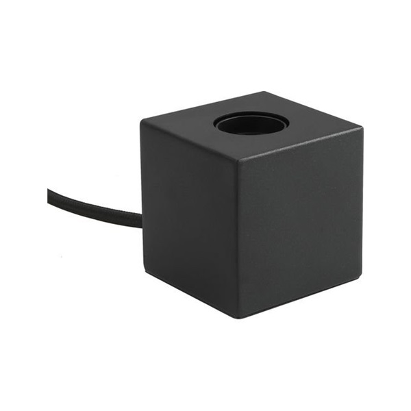 SPL tafellamp Cube E27 mat zwart