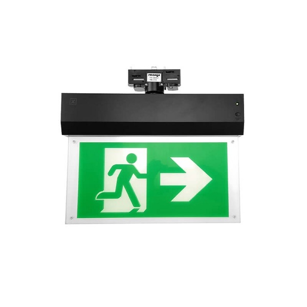 Tronix 600-061 LED noodverlichting 1W 750 5000K IP20 nood/continu 3f railarmatuur zwart