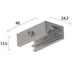 Onetrack by Eutrac 575 0 1404 2 plafondclip zwart