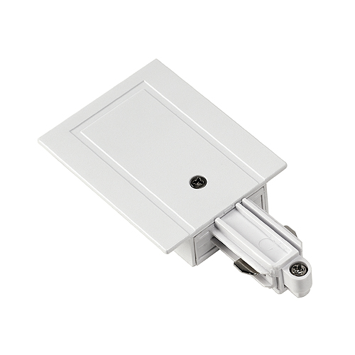 SLV 143231 1 fase inbouw spanningsrail voeding aarde links wit