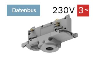Onetrack by Eutrac 575 2 6710 8  railadaptor Dali 3f spanningsrail grijs
