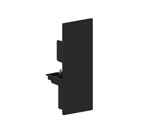 Onetrack by Eutrac 9004/B-H eindstuk Dali 3f hoog spanningsrail zwart