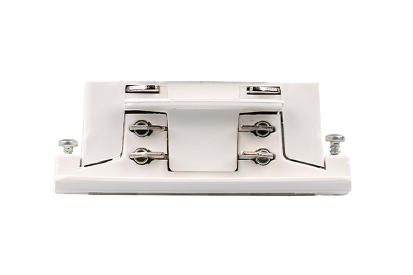 Ivela 3f vierkant en rond koppelstuk elektrisch wit