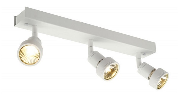 SLV 147381 Puri 3 GU10 3x50W opbouw armatuur met decoring voor 50mm lamp wit