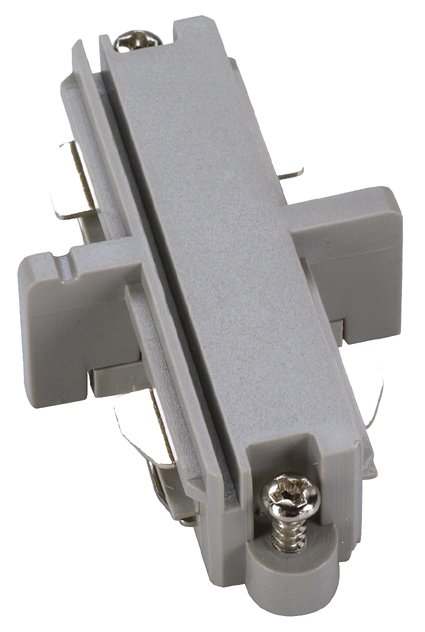 SLV 143092 1 fase opbouw spanningsrail koppelstuk zilvergrijs