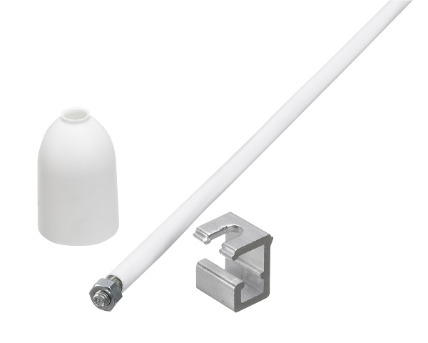 Nordic Global SPR6-3 pendelbuis set M6 inkortbaar 1000mm wit