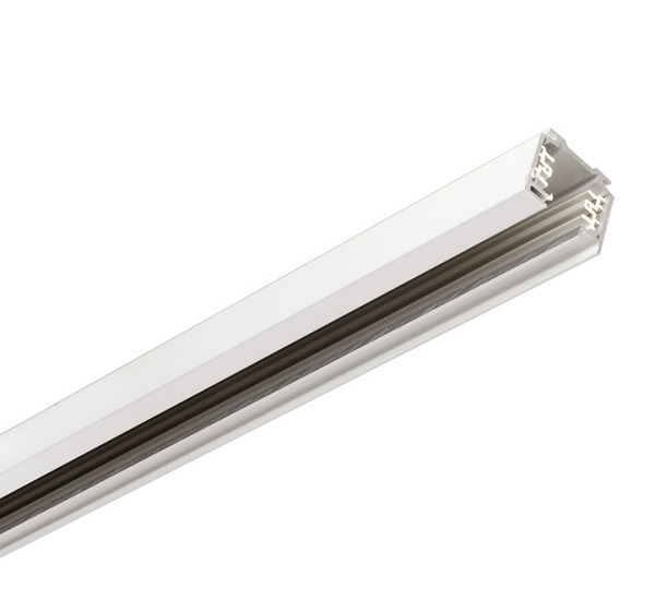 Eutrac 25-101 3f rail opbouw 1m wit (oude kleur t/m 31-12-2017)