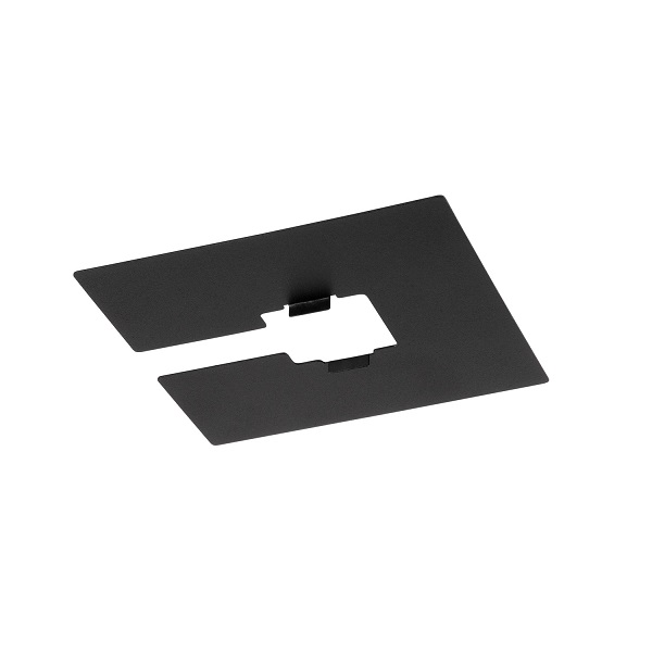 SLV 1008149 1 fase afdekplaat zwart