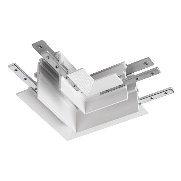 SLV 1006588 48V Track hoekstuk mechanisch inbouw diep links wit