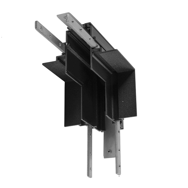 SLV 1006591 48V Track hoekstuk mechanisch inbouw diep stereo zwart