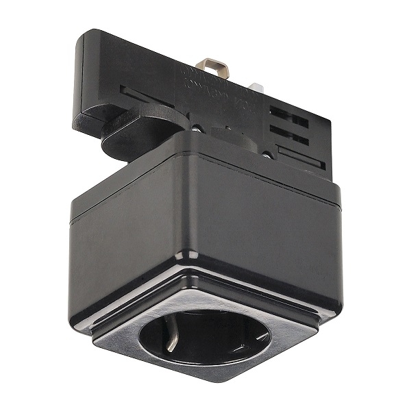 SLV 145700 Eutrac wcd 2p+aarde max 1400W met 6,3A T (traag) zekering voor 3f zwart