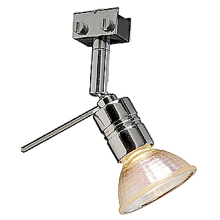 SLV Glu-Trax Solo 90° kort MR16 G5.3 35W armatuur chroom 186272 305487