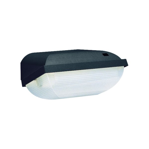 Philips FWC 110 40 KP beveiligingsarmatuur zwart met PL-S 9W 827 lamp 4 pins + schemerschakelaar