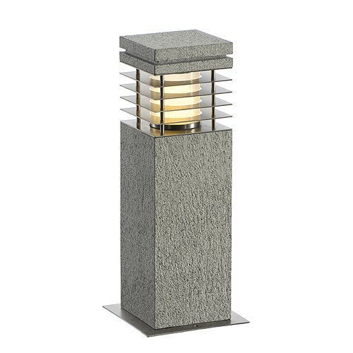 SLV 231410 Arrock Granite 40 E27 15W spaarlamp bolderarmatuur, natuurproduct, elk armatuur is uniek IP44 graniet