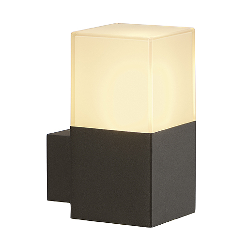 SLV 231205 Grafit WL E27 spaarlamp 11W wand opbouwarmatuur IP44 antraciet