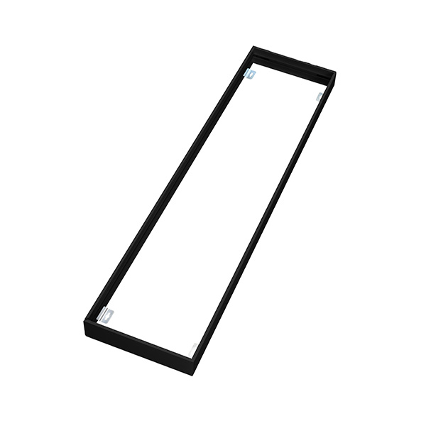 Interlight IL-P195SK4B opbouwkit voor LED paneel 1195x295mm zwart