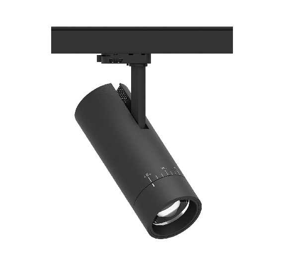 Surt 3f LED railspot 29W kleur 930 3000K en 940 4000K 15-60° leverbaar in de kleuren grijs, wit en zwart