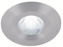 Globo LED vaste inbouwspot 2,7W bij 700mA 2,25W bij 500mA 2700K zonder LEDdriver alu met 1,2m snoer en miniplug