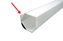 Alupro Corner LED hoekprofiel 30mm aluminium 2m