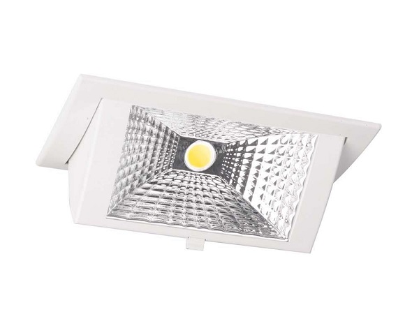 Wally Medium LED inbouw wandstraler kantelbaar 33W 3000K FPR voor vlees wit
Compleet met niet dimbare LEDdriver speciaal uitgerust met een Philips Food Premium Red module (FPR) voor vlees