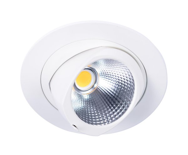 Pivo Medium LED spot draai- en kantelbaar 27W 930 3000K 36° wit aanluitsnoer 3 pol plat 0,5m