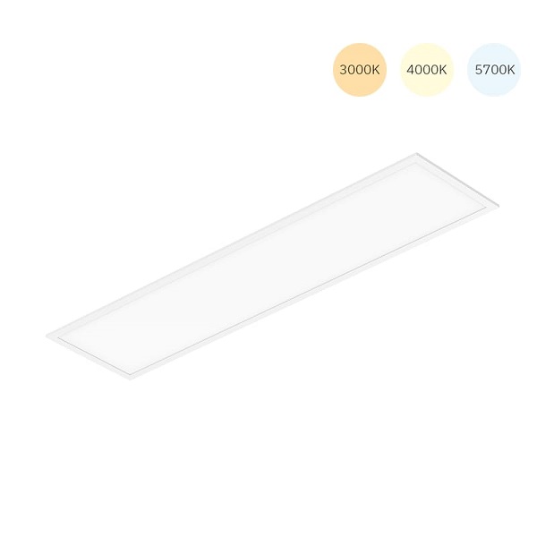 Tronix 173-021 LED inlegpaneel 1195,5x295,5mm 25W 3-CCT 830, 840 en 857  met wit frame