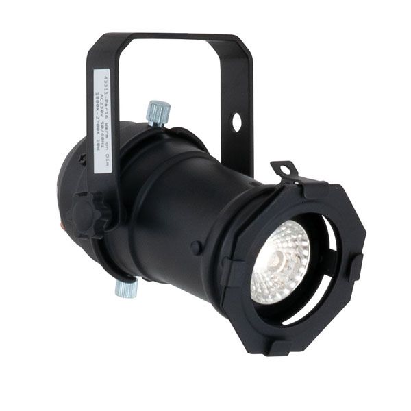 Showtec 43311 PAR16 LED spot 11,5W 3000K-1800K  930-918 dim to warm 36° zwart snoer 50cm + stekker met filterframe