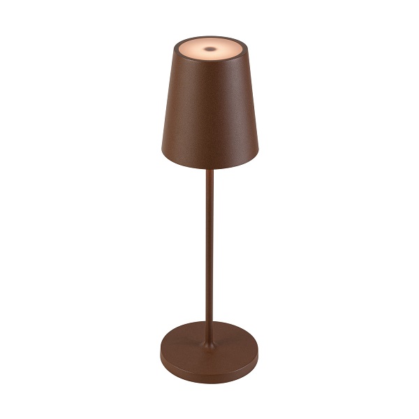 SLV 1007695 Vinolina Two LED tafellamp 2W 822 827 830 2200K 2700K 3000K met accu en laadstation IP65 roest