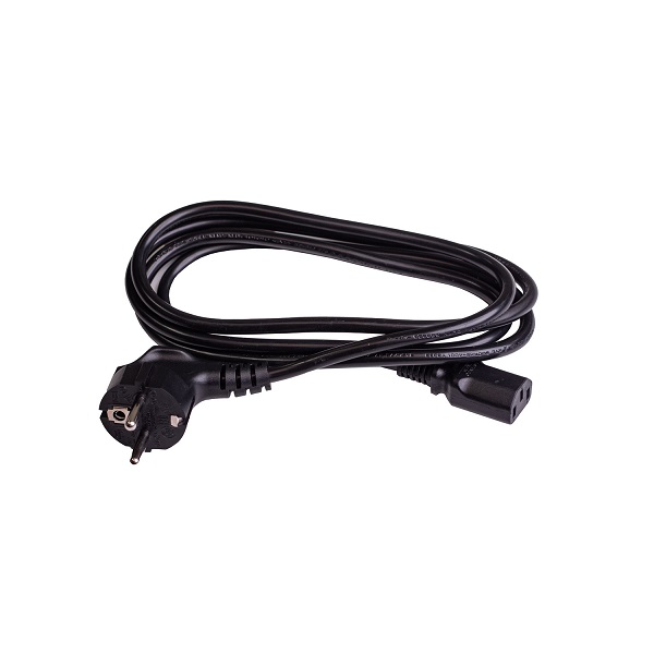 SLV 1008029 aansluitsnoer 230V zwart lengte 1,8m