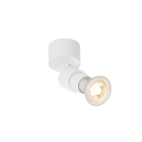 SLV 1008228 Puri 2.0 Basic CW Single LED wand- en plafondopbouwarmatuur 1xGU10 51mm 6W wit