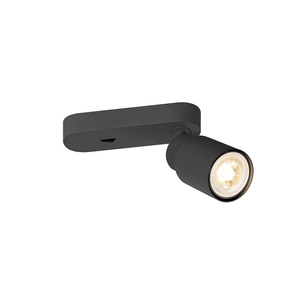 SLV  Puri 2.0 Tube CW Single schakelaar LED wand- en plafondopbouwarmatuur 1xGU10 51mm 6W leverbaar in diverse uitvoeringen