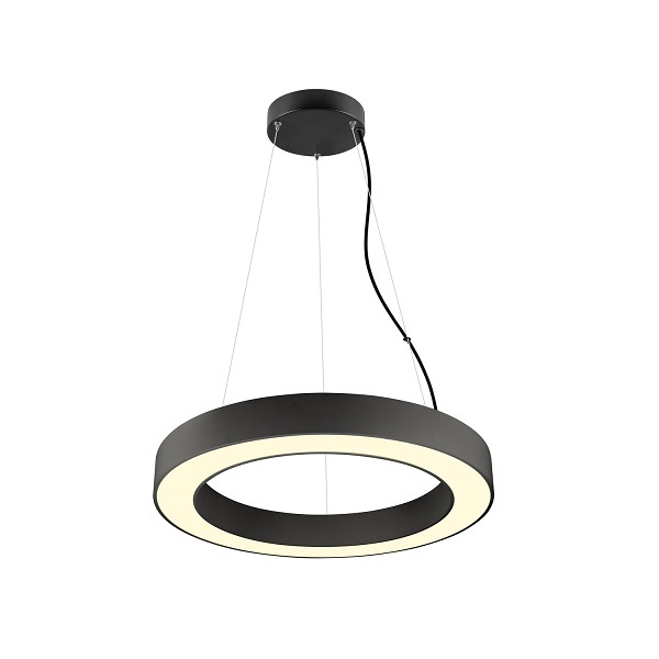 SLV 1008589 Medo Ring 60 PD LED pendelarmatuur 26W 930+940 3000K+4000K zwart 110° Dali dimbaar