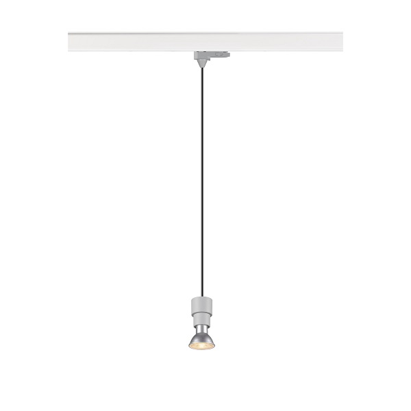 SLV 1008210 Puri 2.0 Basic PD LED pendelarmatuur voor 3 fase rail 1xGU10 51mm 6W grijs