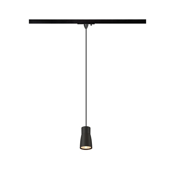 SLV  Puri 2.0 Dome LED pendelarmatuur voor 1 fase rail 1xGU10 51mm 6W leverbaar in diverse uitvoeringen