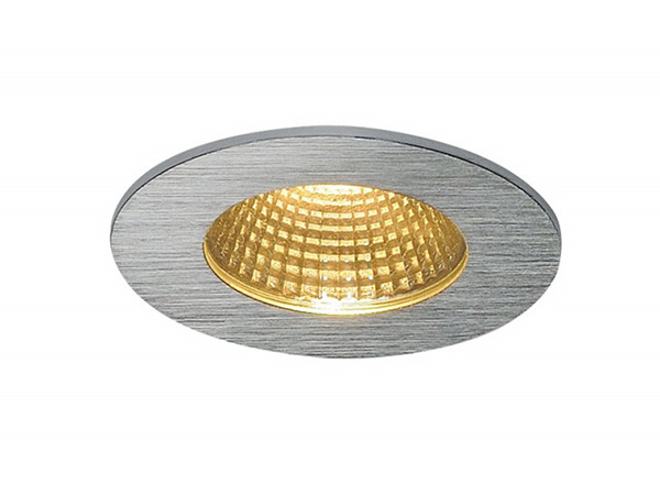 SLV 114426 Patta-F Round LED 3000K plafond inbouwarmatuur alu geborsteld