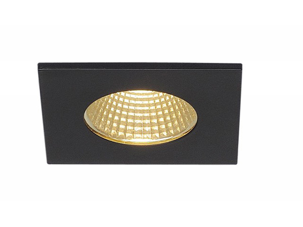SLV 114430 Patta-F Square LED 3000K plafond inbouwarmatuur zwart mat