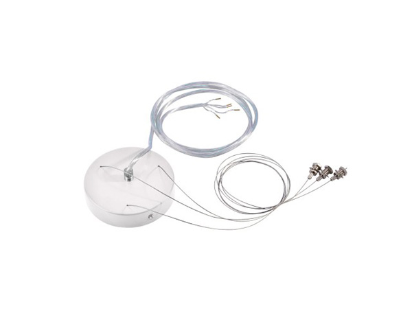 SLV 135251 ophangset met plafondkap, staaldraden en 5-polig kabel 1,5m wit