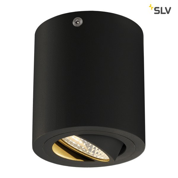 SLV 113930 Downlight Triledo Round CL zwart 6W LED 38° 3000K