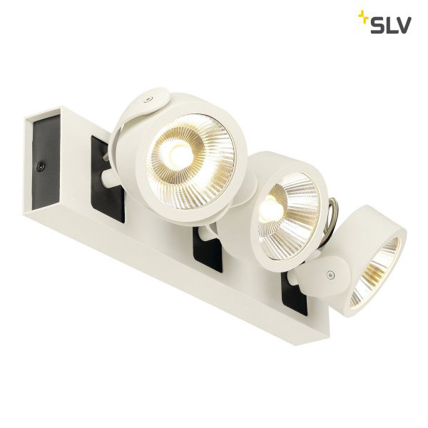 SLV 1000132 Kalu LED 3 47W 3000K 60° zwart/wit